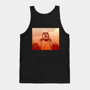 Vaporwave Genghis Khan 4223 Ulaanbaatar Tank Top